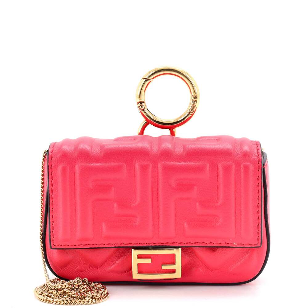 Fendi Chain Baguette Charm Bag Zucca #311877F76B